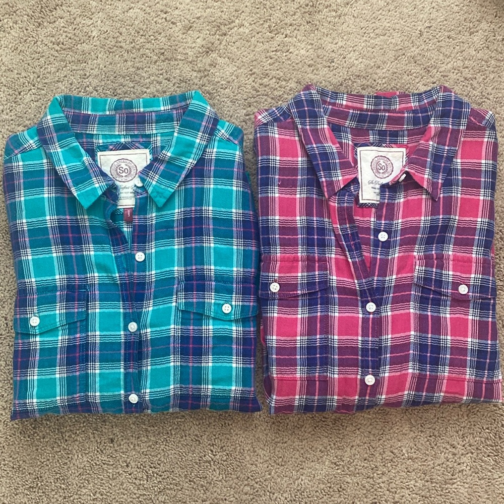 So perfect plaid girls shirts